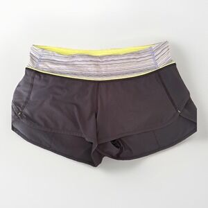 Lululemon Run: Speed Shorts Inkwell / Space Dye Twist‎ Lullaby Ray Size 6